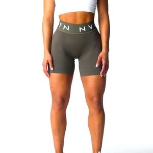NVGTN Olive Sport Seamless Shorts
